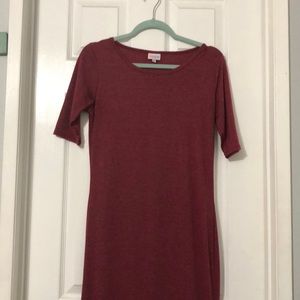 LuLaroe Julia, size small solid maroon